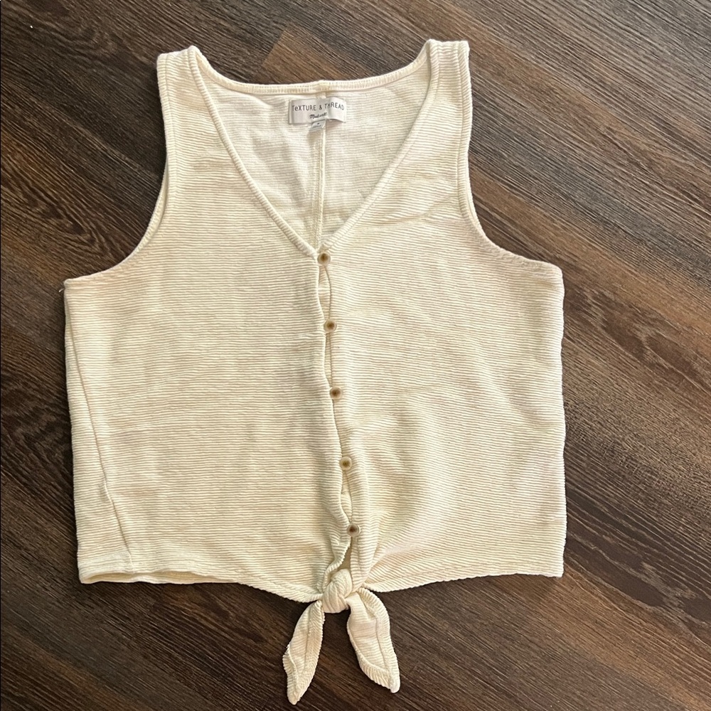 Madewell Tie-Front Tank Top